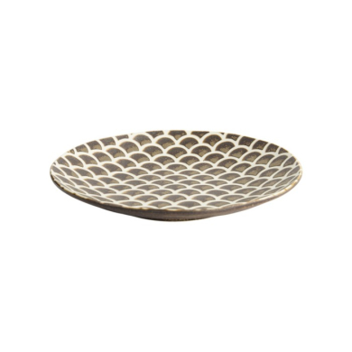 Teller Iga Matte Mermaid Braun, Steinzeug, Ø 25 cm, Art.-Nr. 20333