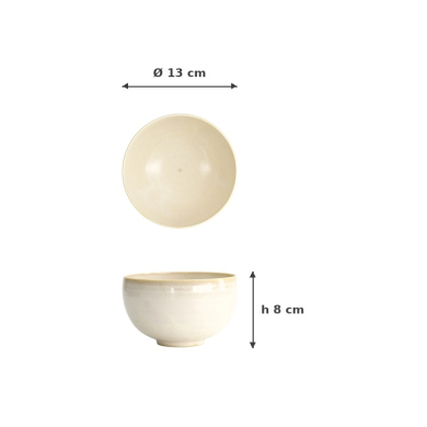 Bowl Titanium Matte, Porcelain, 600 ml, Item No. 20356