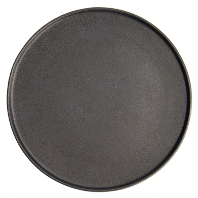 Ø 26x2.4cm Yuzu Black Round Plate with Rim  at Tokyo Design Studio (picture 3 of 7)