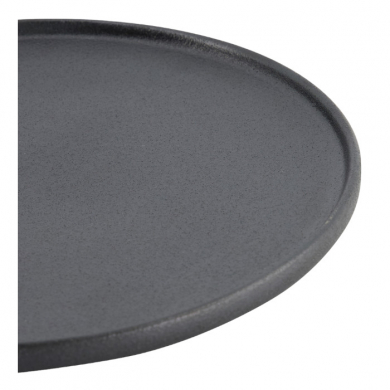 Ø 26x2.4cm Yuzu Black Round Plate with Rim  at Tokyo Design Studio (picture 6 of 7)