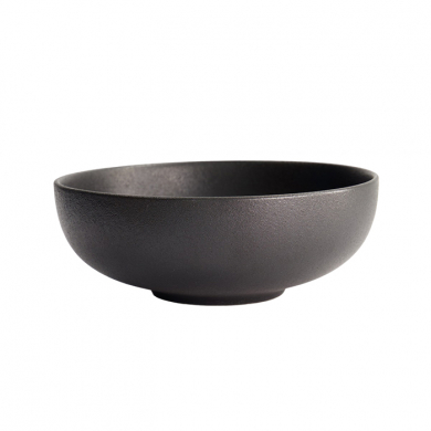 Ø 18.9x7cm 1000ml Yuzu Black Round Bowl at Tokyo Design Studio (picture 4 of 6)