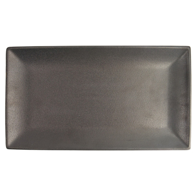 Ø 34.3x19.4x2.4cm Yuzu Black Rect. Plate at Tokyo Design Studio (picture 3 of 5)