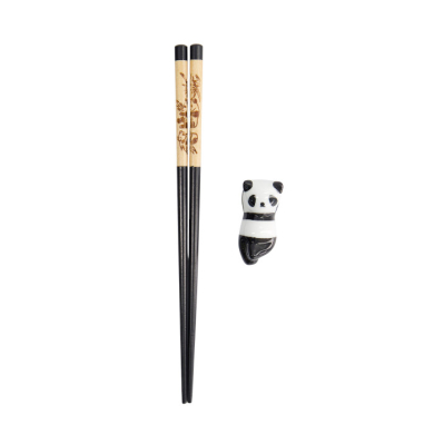 Chopsticks including Rest, Giftset, Panda - Item No. 20720