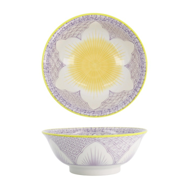 Ramen Bowl Lily Flower Purple, Porcelain, 1.2 l