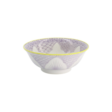 Ramen Bowl Lily Flower Purple, Porcelain, 1.2 l, Item No. 20934