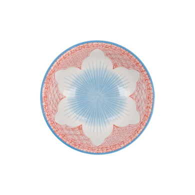 Ramen Bowl Lily Flower Red, Porcelain, 1.2 l, Item No. 20936