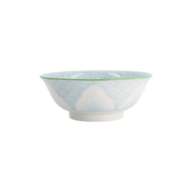 Ramen Bowl Lily Flower Hell Blue, Porcelain, 1.2 L, Item No. 20937