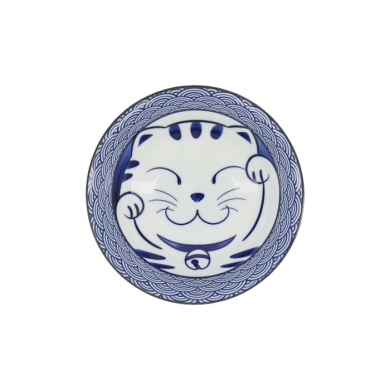 Ramenschale Kawaii Lucky Cat Blau, Porzellan, 1 l, Art.-Nr. 20952