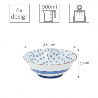 Mixed Bowls Japan Flower 2 Schalen Set bei Tokyo Design Studio (Bild 4 von 4)