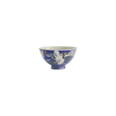 Reisschale Kawaii Crane Blau, Porzellan, 300 ml, Art.-Nr. 20978