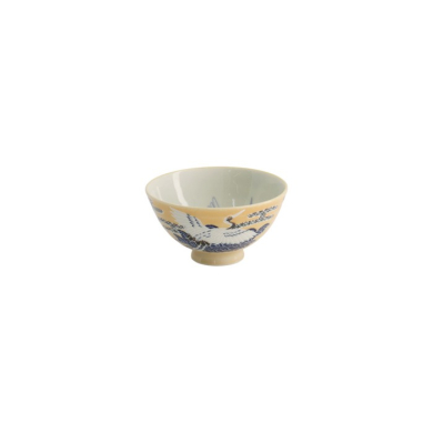 Rice Bowl Kawaii Crane Yellow, Porcelain, 300 ml, Item No. 20979