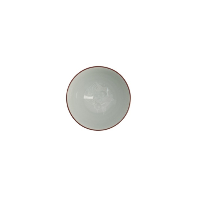 Rice Bowl Kawaii Carp Red, Porcelain, 300 ml, Item No. 20980