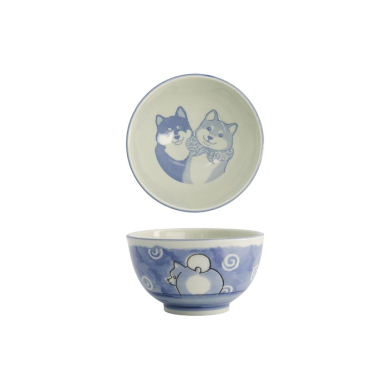 Reisschale Kawaii Shiba-Dog, Porzellan, 400 ml
