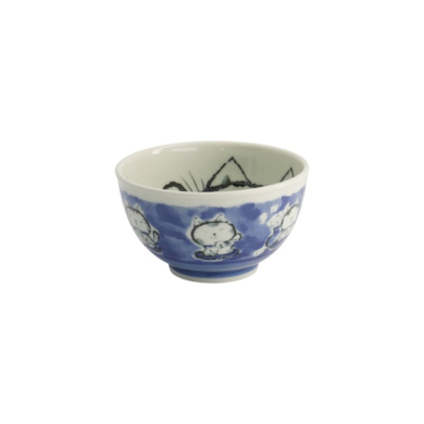 Reisschale Kawaii Cat Blau, Porzellan, 600 ml, Art.-Nr. 21027