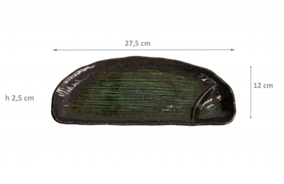 Kuro Suisho Green Large Plate at Tokyo Design Studio (picture 3 of 3)