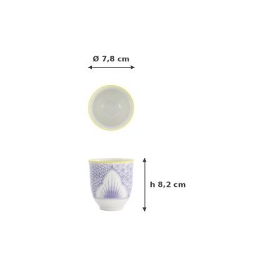 Becher Lily Flower Lila, Porzellan, 250 ml, Art.-Nr. 21146