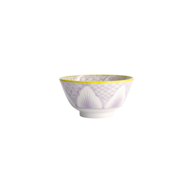 Tayo Bowl Lily Flower Purple, Porcelain, 300 ml, Item No. 21159