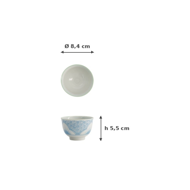 Cup Lily Flower Light Blue, Porcelain, 150 ml, Item No. 21196