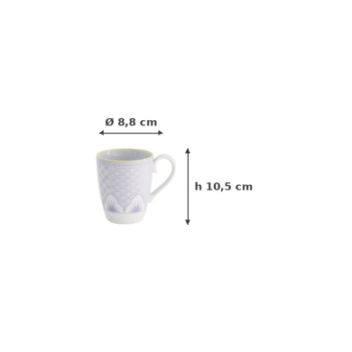 Tasse Lily Flower Lila, Porzellan, 350 ml, Art.-Nr. 21197