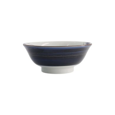 Ramen Bowl Hokusai Blue, White, Porcelain, Ø 21 cm, Item No. 21208