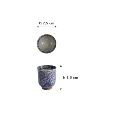 Tea Cup Sometsuke F, Porcelain, 200 ml, Item No. 21263