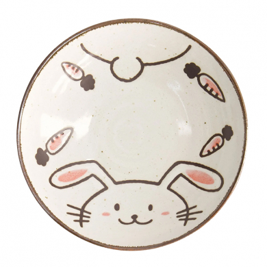 Kawaii Rabbit Usagi flachem Schale Schale bei Tokyo Design Studio (Bild 3 von 5)