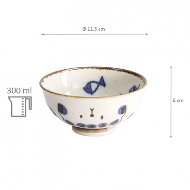 Kawaii Cat Neko Rice Bowl Bowl at Tokyo Design Studio (picture 5 of 5)