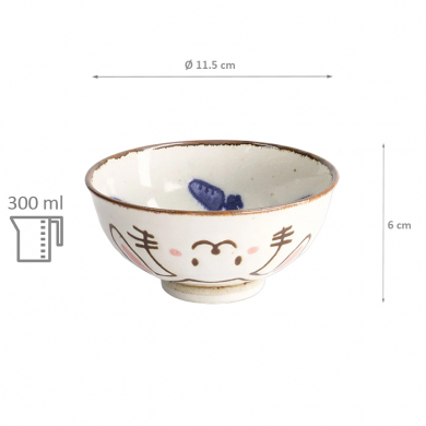 Kawaii Rabbit Usagi Rice Bowl Bowl at Tokyo Design Studio (picture 5 of 5)