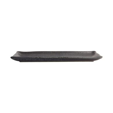 Sushi-Platte Onyx Noir Schwarz, Porzellan, 28,5 × 12,5 cm, Art.-Nr. 21351