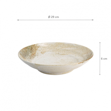 White/Brown Yukishino Deep Plate at Tokyo Design Studio (picture 5 of 5)