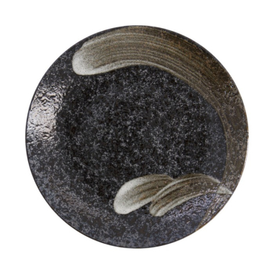 Plate Arahake Black, Brown, Stoneware, Ø 28.5 cm, Item No. 21426