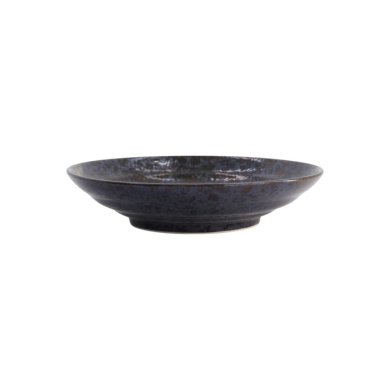 Tiefer Teller Arahake Schwarz/Braun, Steinzeug, Ø 23 cm, Art.-Nr. 21429