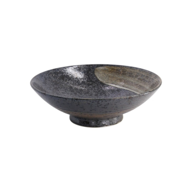 Bowl Arahake Black, Brown, Stoneware, 1.4 L, Item No. 21435