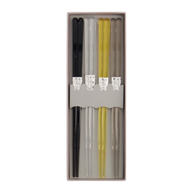 Acrylic Brown Chopstick Set 4 pair at Tokyo Design Studio (picture 4 of 5)