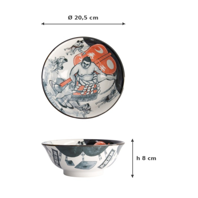 Nudelschale Asakusa Sumo, Porzellan, 1,25 L, Art.-Nr. 21558