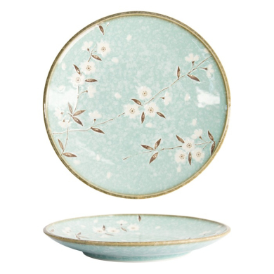 Teller Light Blue Sakura, Porzellan, &Oslash; 26 cm