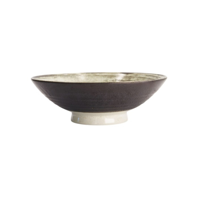 Schale Asashio Dunkelbraun/Beige, Steinzeug, Ø 24 cm, Art.-Nr. 21637