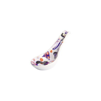 Soup Spoon Kawaii Maiko Purple, Porcelain, 13.8 cm, Item No. 21695