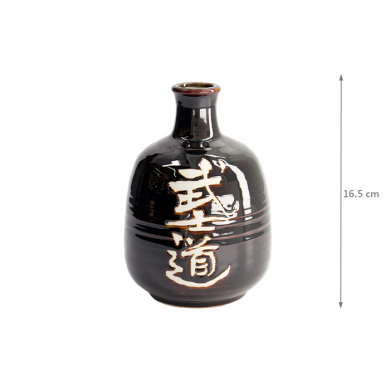 Art.-Nr. 21761 Sake Flasche Deco,16.5cm Schwarz (Bushido) bei Tokyo Design Studio (Bild 6 von 6)