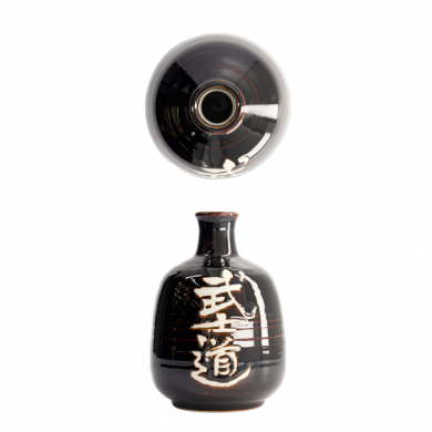 Art.-Nr. 21761 Sake Flasche Deco,16.5cm Schwarz (Bushido) bei Tokyo Design Studio (Bild 5 von 6)