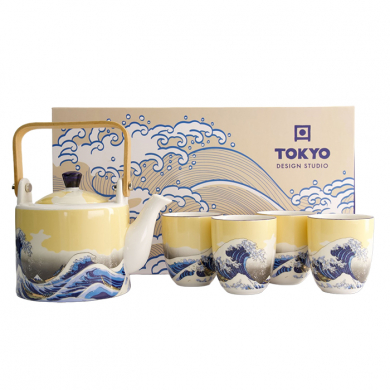 Kawaii Hokusai Tea Set at Tokyo Design Studio (picture 2 of 7)