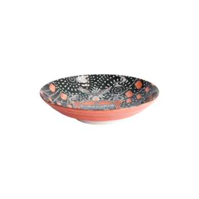 Pastateller Asakusa Matsuri Weiß/Rot/Schwarz, Porzellan, Ø 21 cm, Art.-Nr. 21785