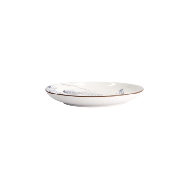 Plate Hokusai Nami Blue, White, Porcelain, Ø 18.3 cm, Item No. 21889