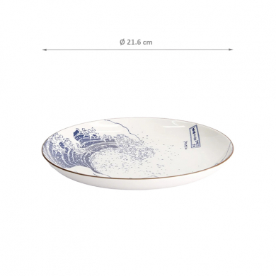 TDS, Plate, Hokusai, Ø 21.6cm, Item No. 21890