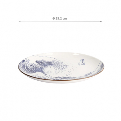 TDS, Plate, Hokusai, Ø 25.2cm, Item No. 21891