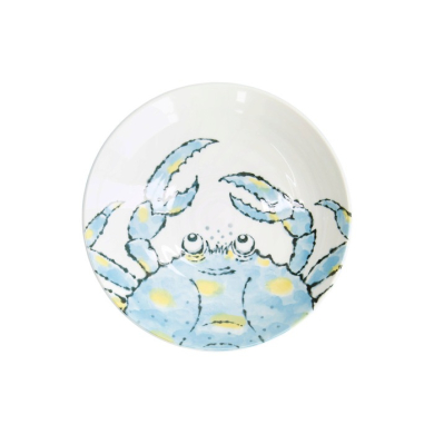 Deep Plate Seafood Crab Light Blue, Porcelain, Ø 21.7 cm, 900 ml, Item No. 21941