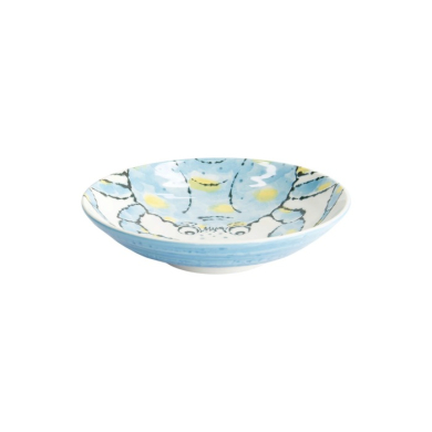Deep Plate Seafood Crab Light Blue, Porcelain, Ø 21.7 cm, 900 ml, Item No. 21941