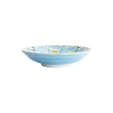 Deep Plate Seafood Crab Light Blue, Porcelain, Ø 21.7 cm, 900 ml, Item No. 21941