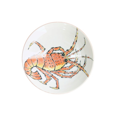 Tiefer Teller Seafood Hummer Rot, Porzellan, Ø 21,7 cm, 900 ml, Art.-Nr. 21942