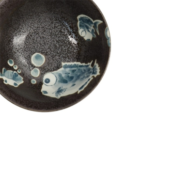 Rice Bowl Kawaii Blowfish Brown, Porcelain, 500 ml, Item No. 21985